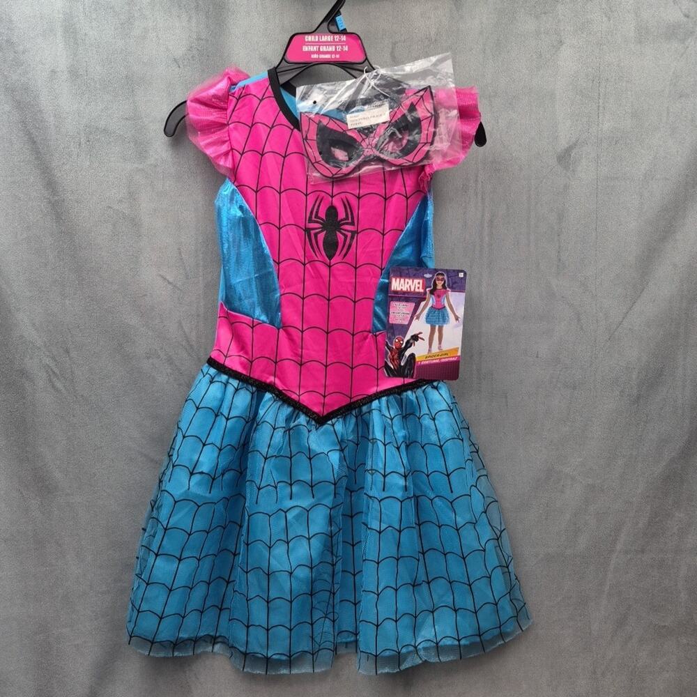DC Supergirl Tutu Dress Child Costume Girls New Large 10 - 12 No Cape